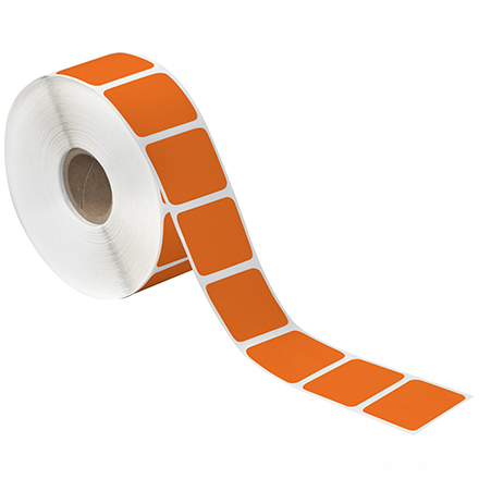 1 <span class='fraction'>1/2</span> x 1" Orange Desktop Direct Thermal Label